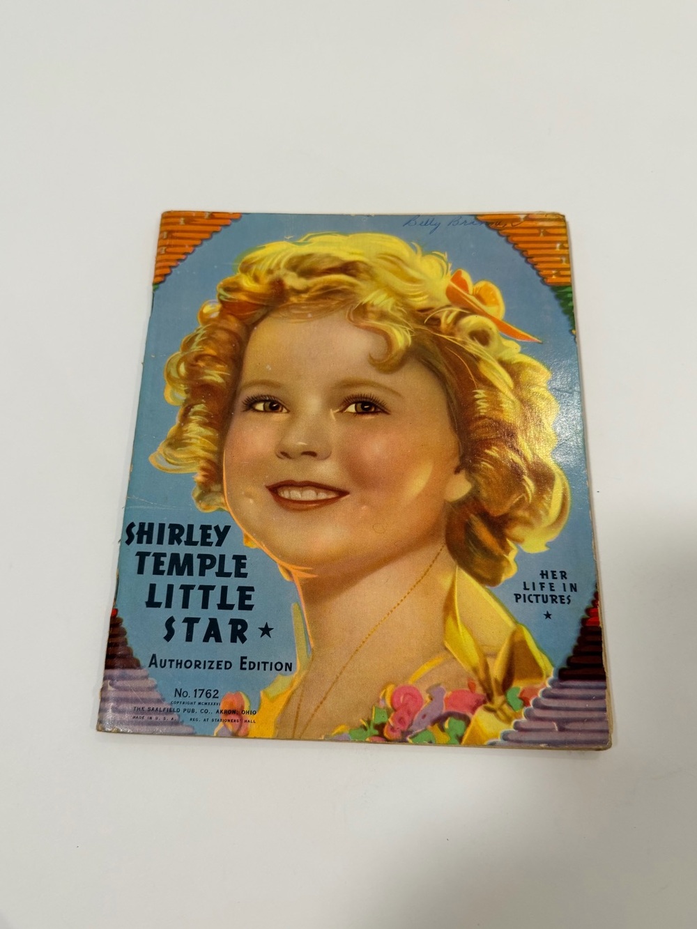 Vintage 1930s Shirley Temple Little Star Photo Book – Saalfield No. 1762
